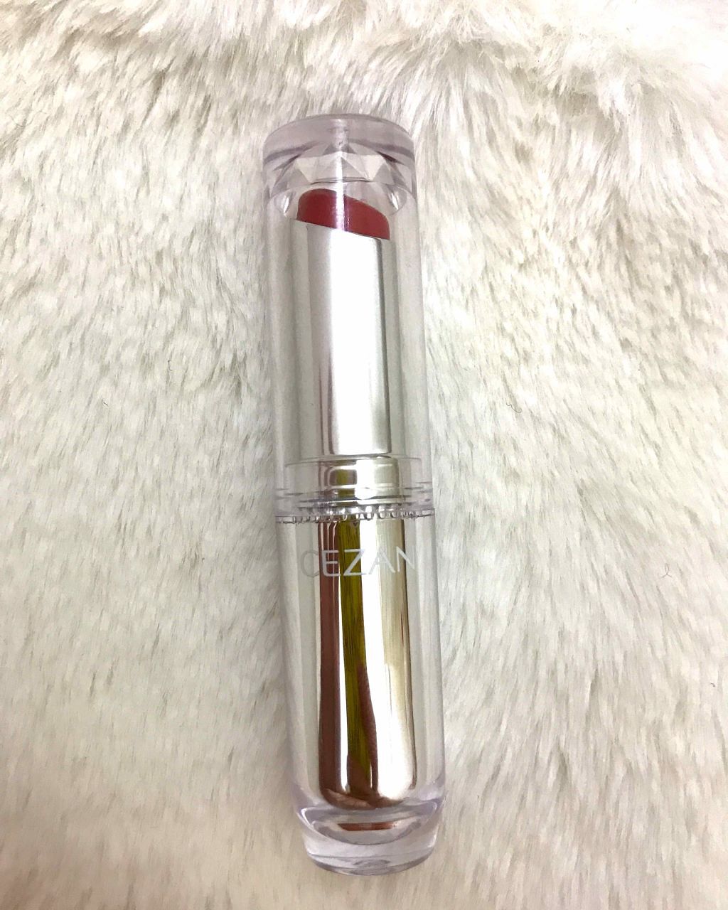 ラスティンググロスリップ/CEZANNE/口紅を使ったクチコミ（1枚目）