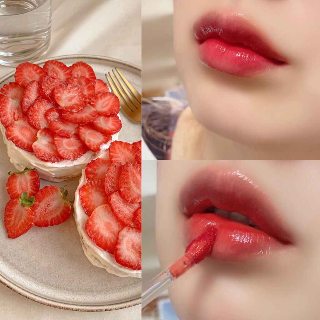 ヌードグロスティント/dasique/リップティントを使ったクチコミ（2枚目）