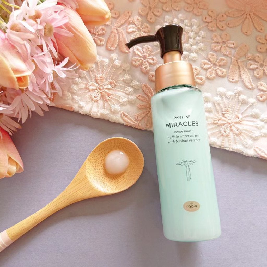ミラクルズ うるおいブーストミルクウォーターセラム/パンテーン/アウトバストリートメントを使ったクチコミ(2枚目)