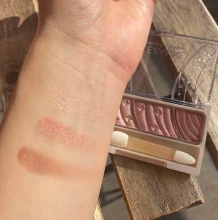 トーンアップアイシャドウ/CEZANNE/アイシャドウパレットを使ったクチコミ(4枚目)