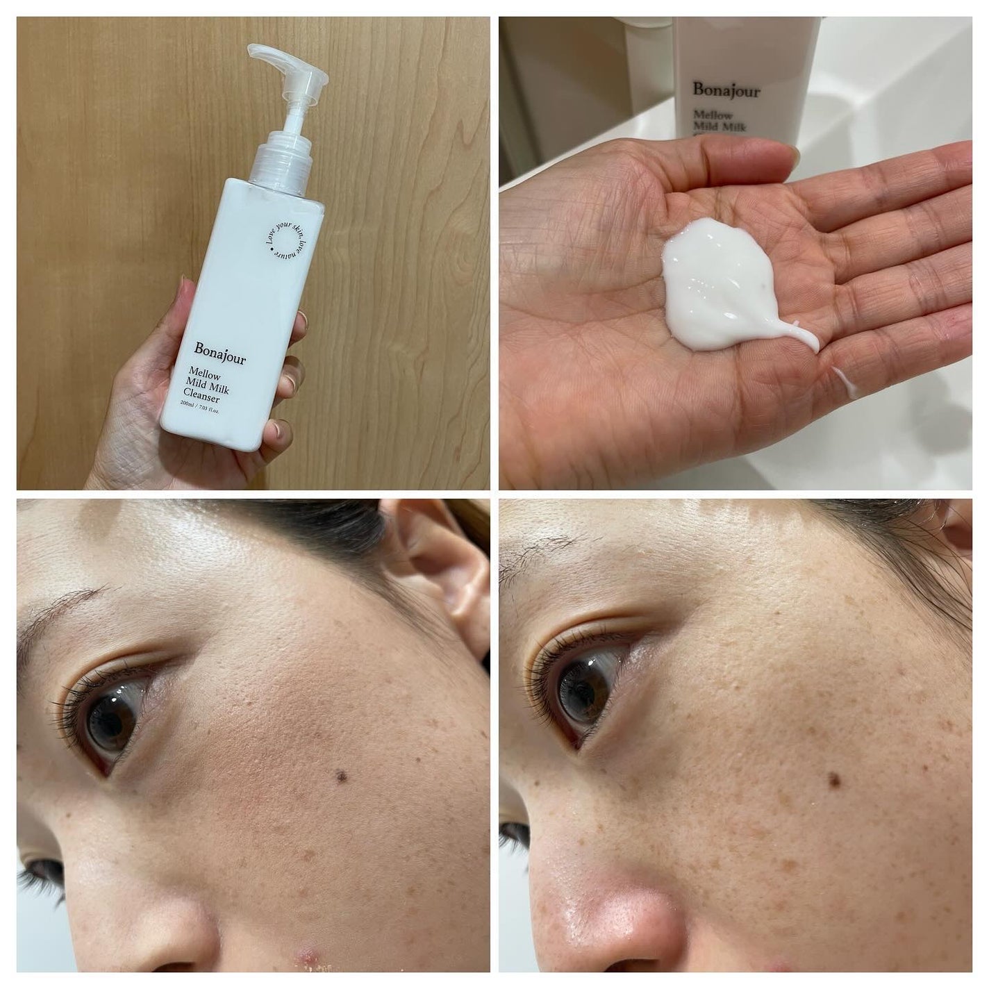 メロウマイルドミルククレンザー/Bonajour/ミルククレンジングを使ったクチコミ(3枚目)