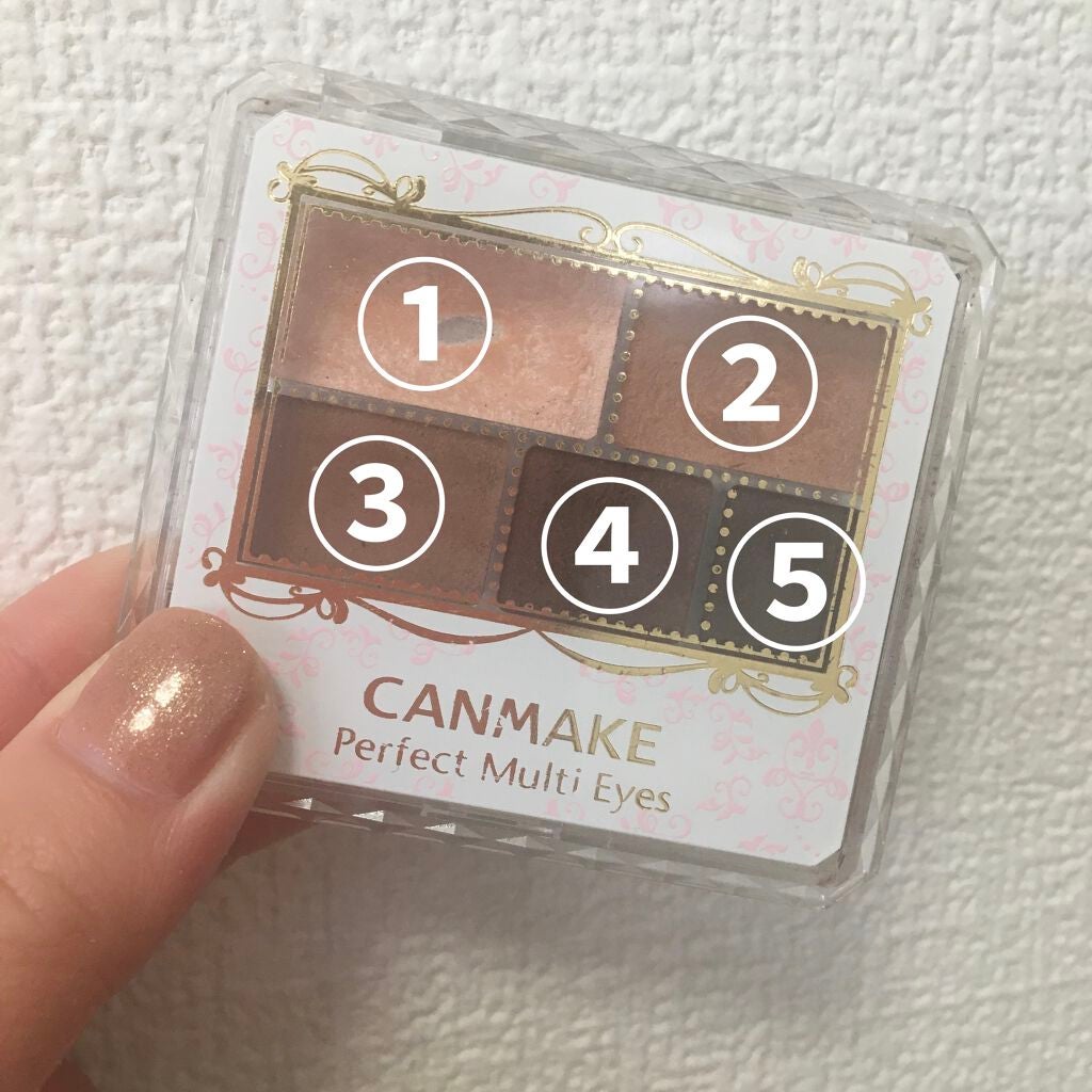 パーフェクトマルチアイズ/キャンメイク/アイシャドウパレットを使ったクチコミ(2枚目)