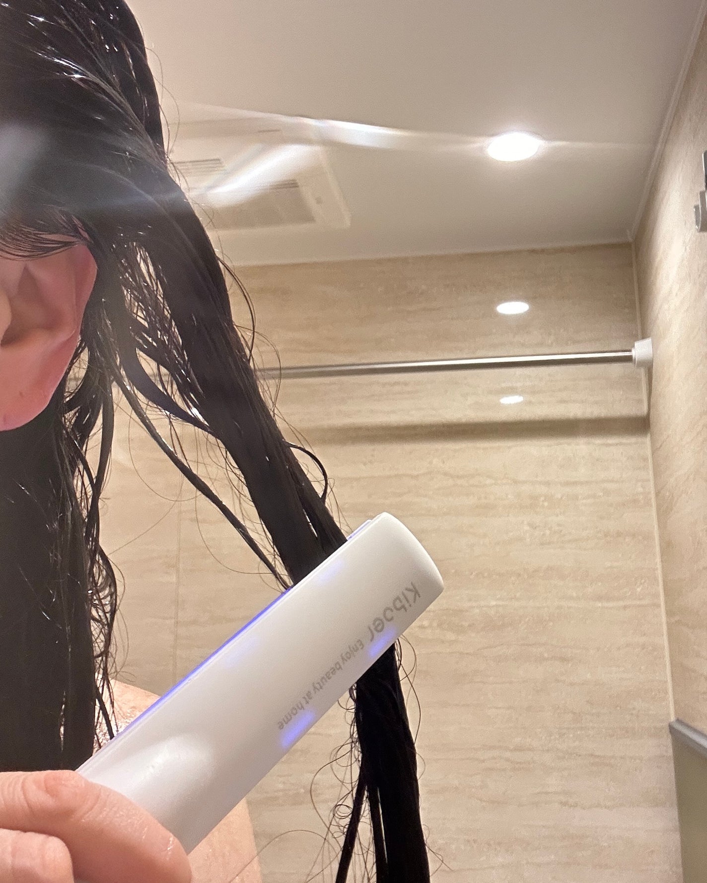 超音波トリートメントヘアアイロン/Kiboer/ストレートアイロンを使ったクチコミ(5枚目)