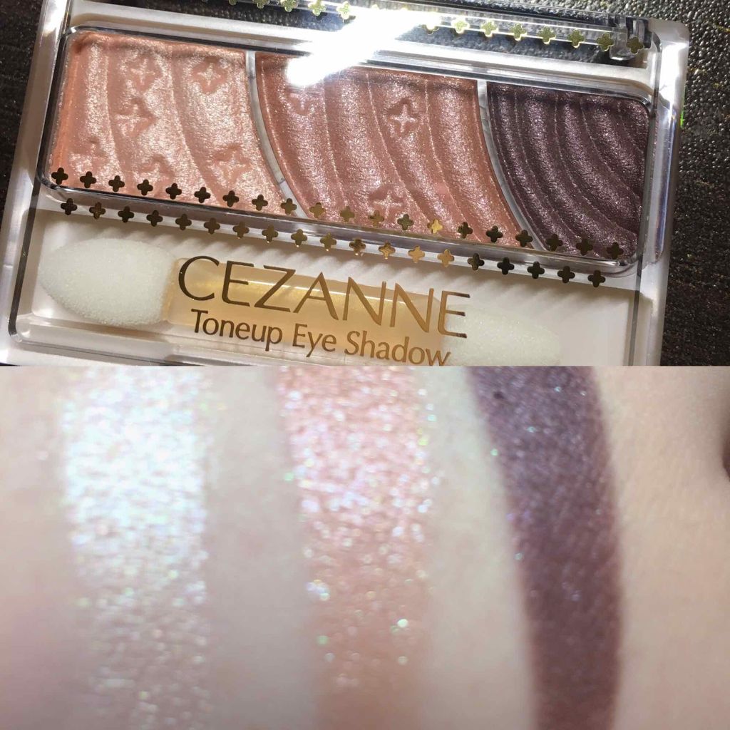 トーンアップアイシャドウ/CEZANNE/アイシャドウパレットを使ったクチコミ(1枚目)