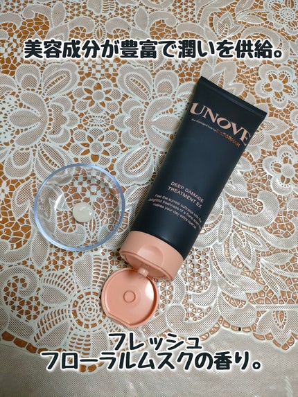 ディープダメージトリートメントEX/UNOVE/洗い流すヘアトリートメントを使ったクチコミ(2枚目)
