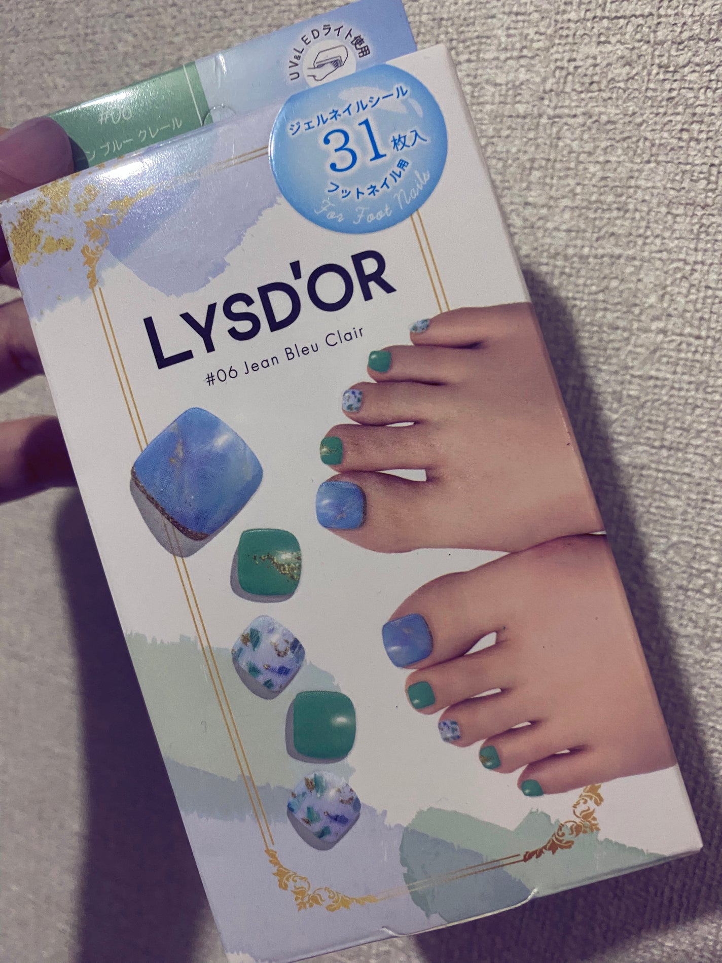 セミキュアジェルネイル フット用/LYSD’OR/ネイルシールを使ったクチコミ(1枚目)