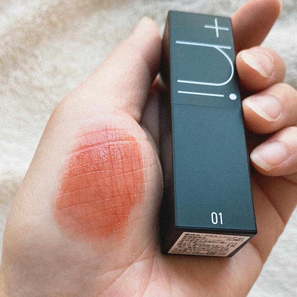 シアーバームティント #01 クレマチス/＋ni/リップティントを使ったクチコミ（3枚目）