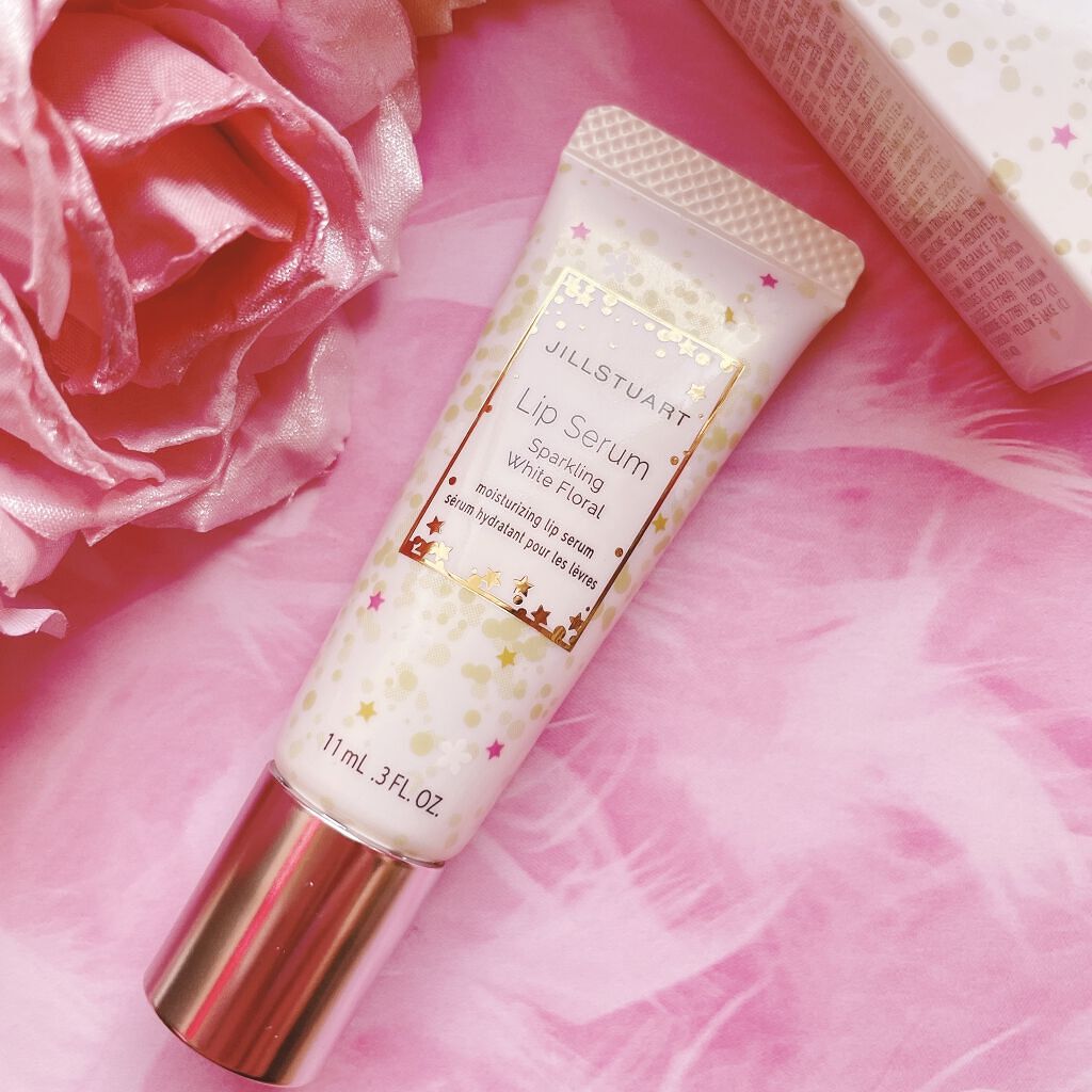 リップセラム　スパークリング ホワイトフローラル/JILL STUART/リップ美容液を使ったクチコミ（2枚目）