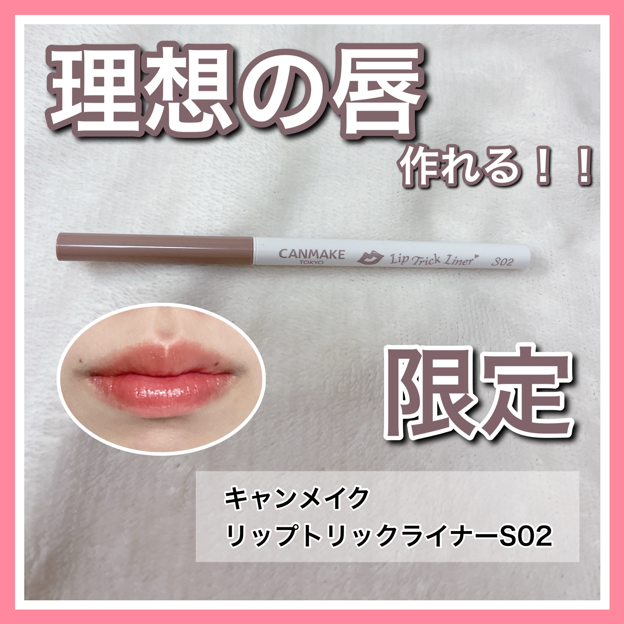 リップトリックライナー S02 惑わせブラウン/キャンメイク/リップライナーを使ったクチコミ（1枚目）