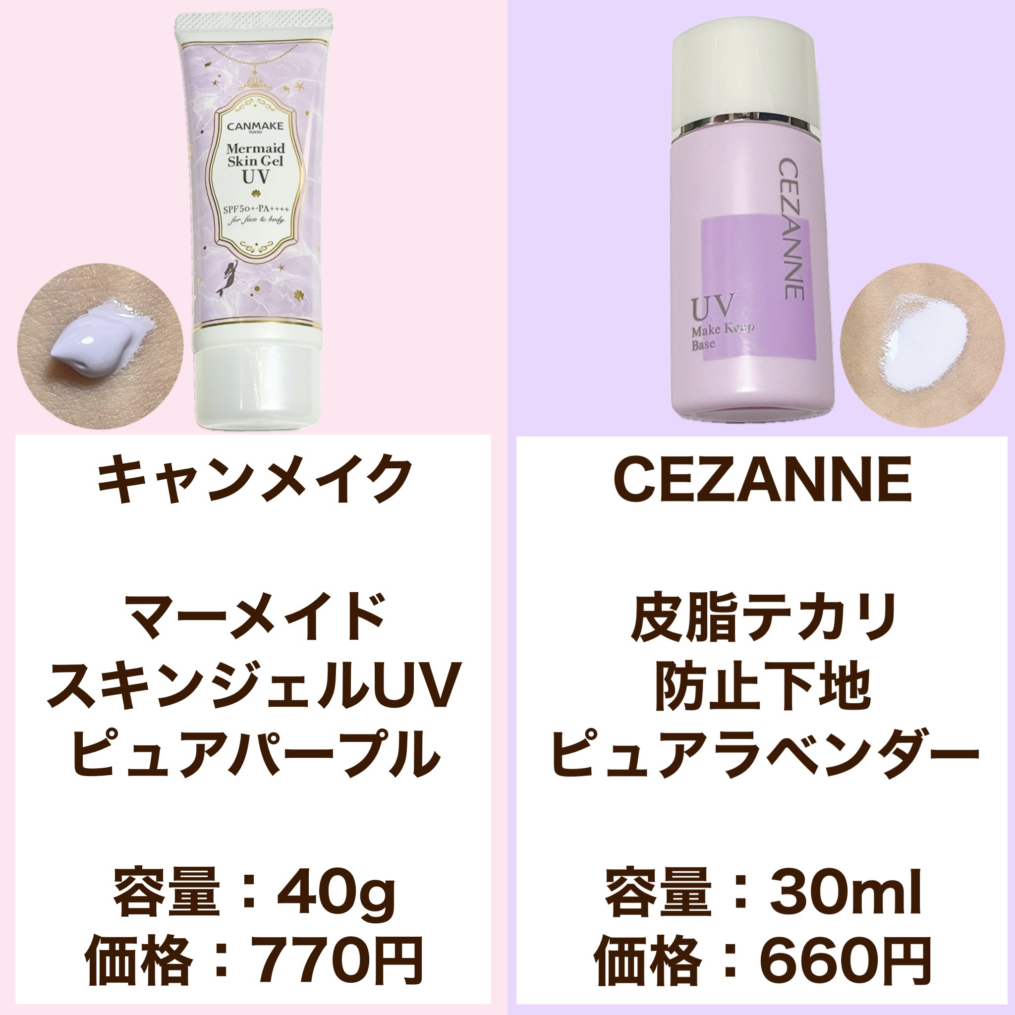 マーメイドスキンジェルUV/キャンメイク/日焼け止めジェルを使ったクチコミ（2枚目）