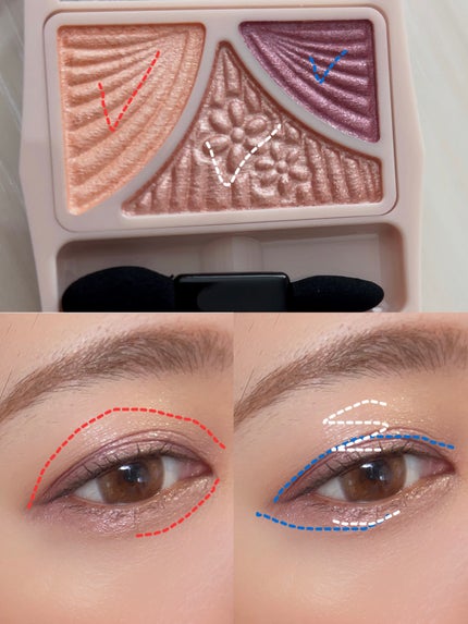 ジューシーピュアアイズ/キャンメイク/アイシャドウパレットを使ったクチコミ(5枚目)