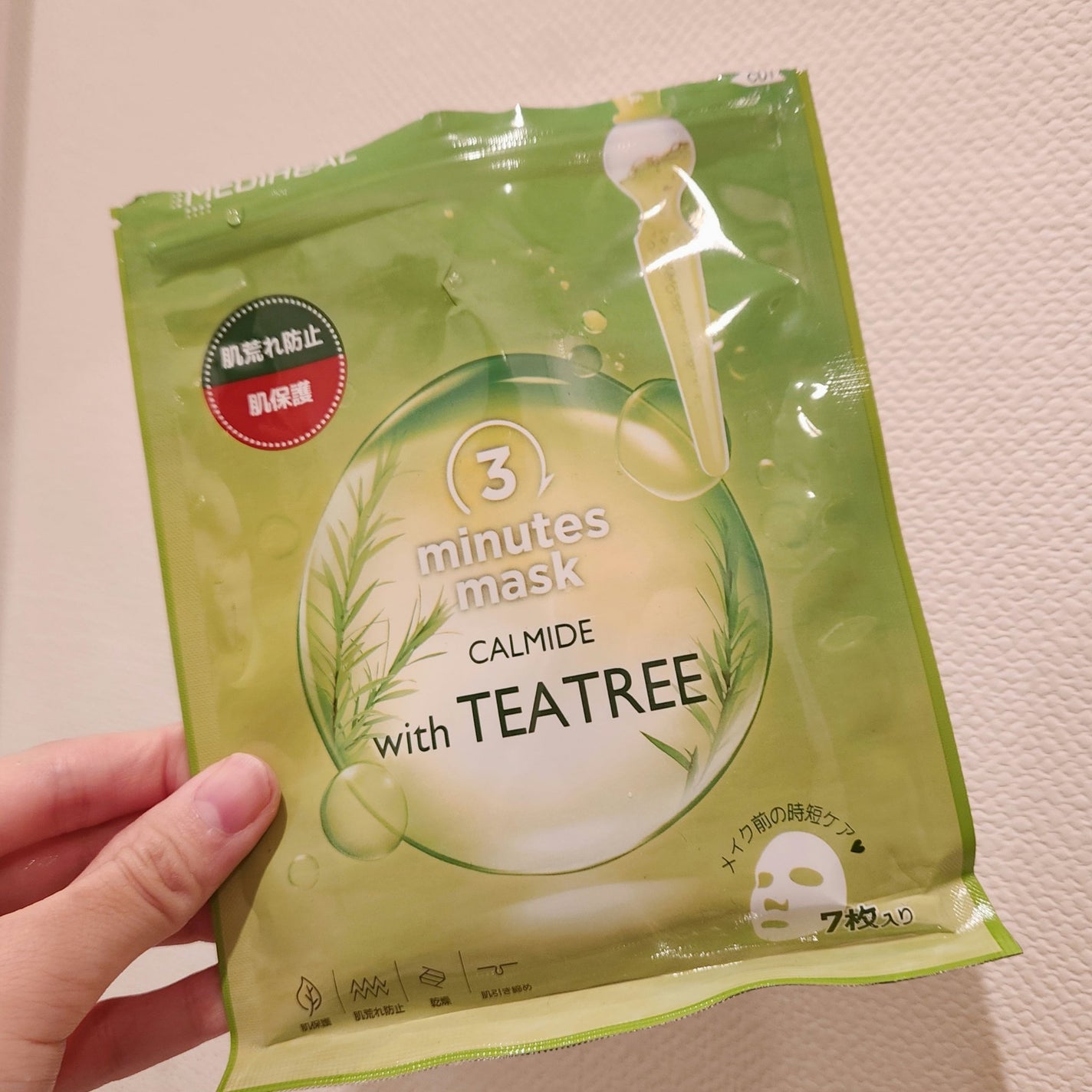 3ミニッツマスク:カーマイド with ティーツリー/MEDIHEAL/シートマスク・パックを使ったクチコミ(1枚目)