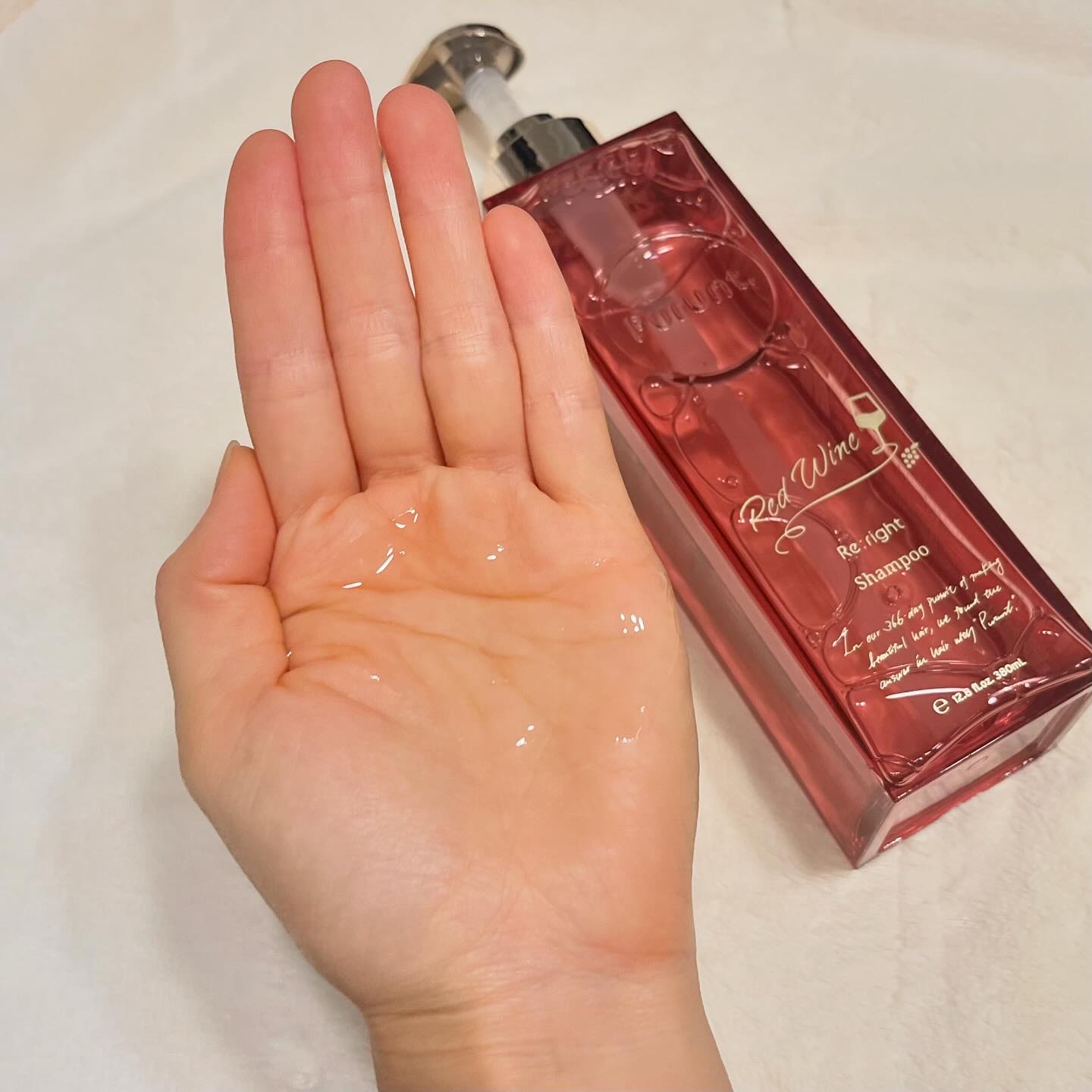 プルント　リライトペアセット　レッドワイン/Purunt./市販シャンプーを使ったクチコミ（2枚目）