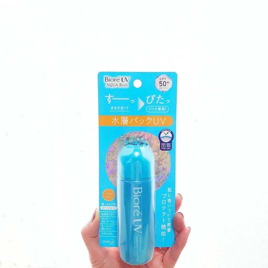 ビオレUV アクアリッチ アクアプロテクトローション(水層パック)/ビオレ/日焼け止めローションを使ったクチコミ（2枚目）