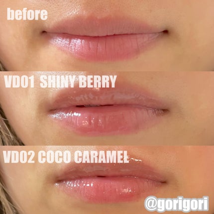 グラッシーコーティンググロス/&nd by rom&nd/リップグロスを使ったクチコミ(5枚目)