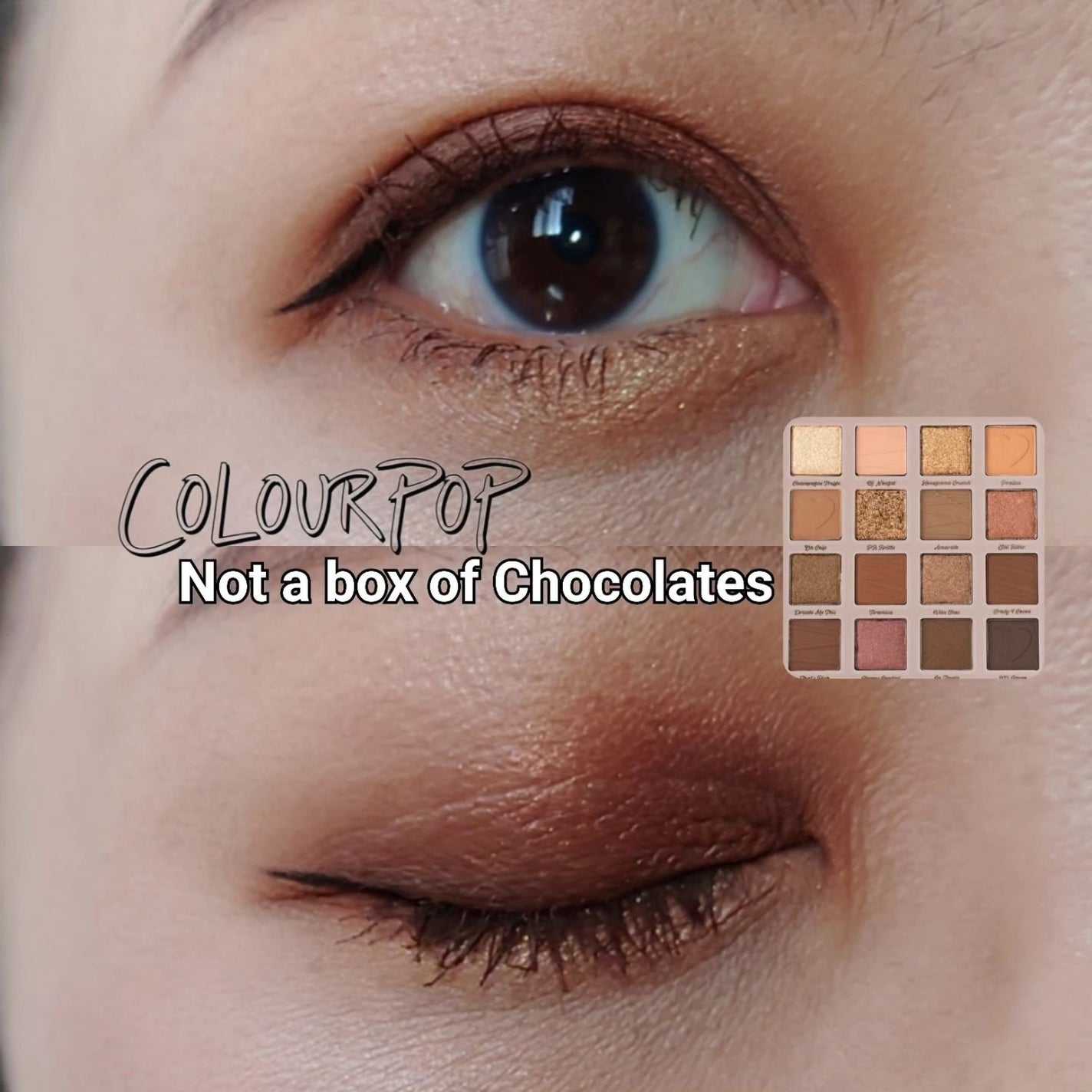Not a box of chocolates/ColourPop/アイシャドウパレットを使ったクチコミ(1枚目)