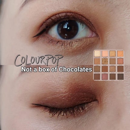 Not a box of chocolates/ColourPop/アイシャドウパレットを使ったクチコミ(1枚目)