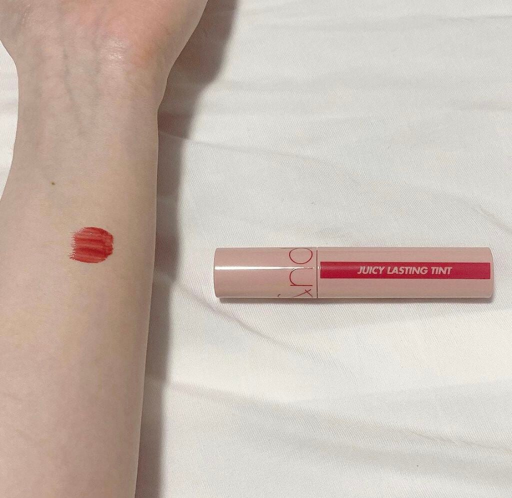ジューシーラスティングティント/rom&nd/リップティントを使ったクチコミ(2枚目)