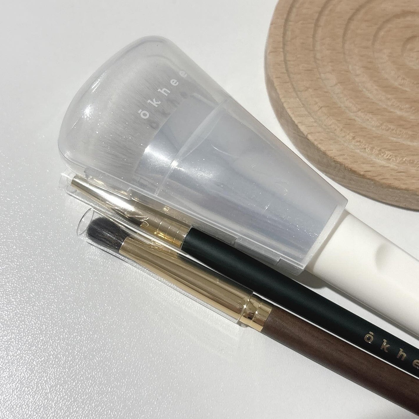 okhee 白玉ファンデーションブラシ/SOOA DOR/メイクブラシを使ったクチコミ(3枚目)