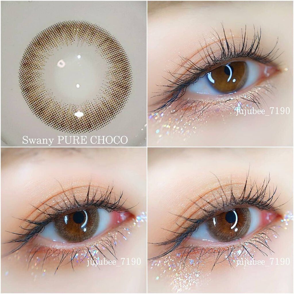 スワニーピュアチョコ(Swany Pure Choco)/OLOLA/カラーコンタクトレンズを使ったクチコミ(3枚目)
