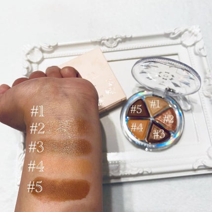 bloom mix petal eye shadow/MAFFICK/アイシャドウパレットを使ったクチコミ(4枚目)