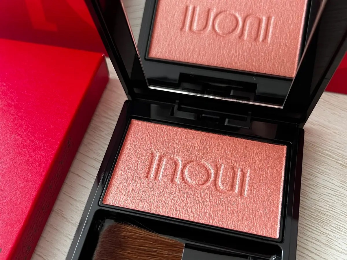 インウイ チーク 01 ナチュラルピンク/INOUI/パウダーチークを使ったクチコミ（2枚目）