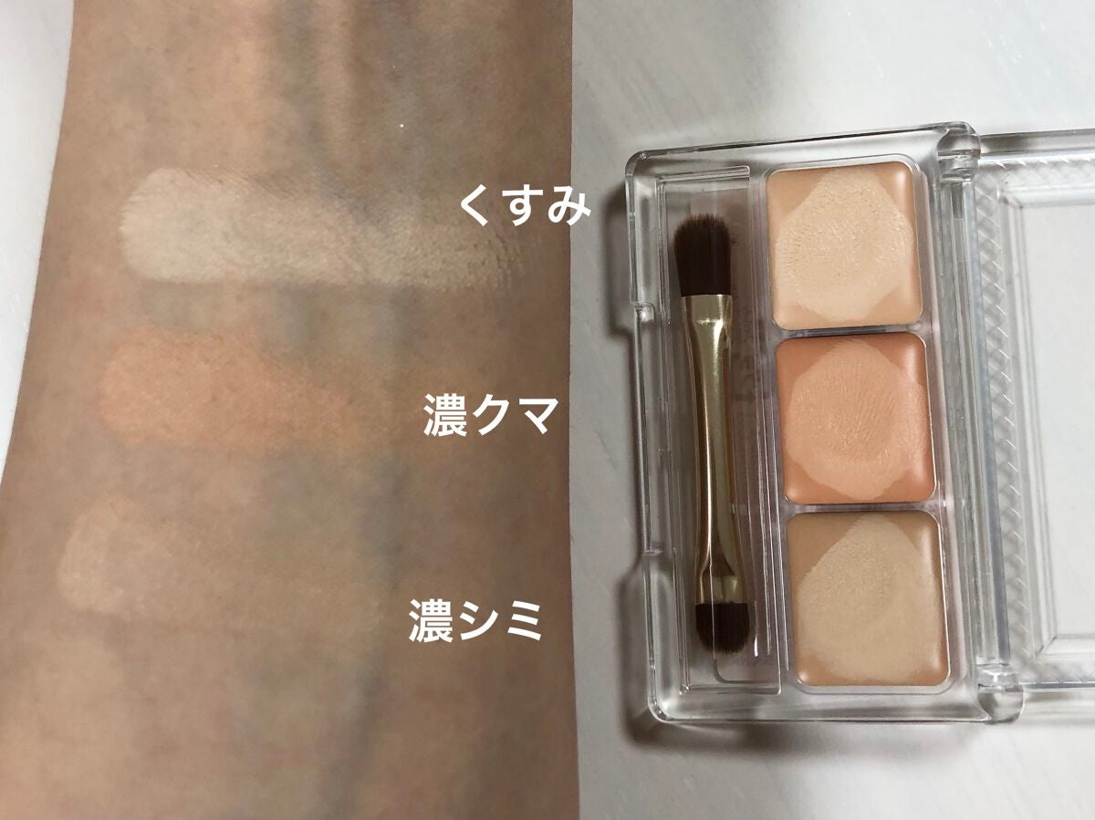 パレットコンシーラー ハイカバー/CEZANNE/パレットコンシーラーを使ったクチコミ(3枚目)