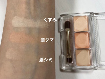 パレットコンシーラー ハイカバー/CEZANNE/パレットコンシーラーを使ったクチコミ(3枚目)