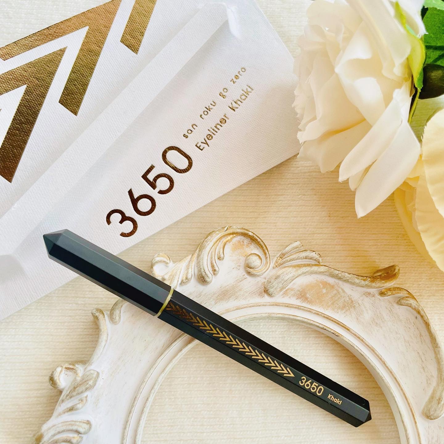 リキッドアイライナー  カーキ(Khaki)/3650/リキッドアイライナーを使ったクチコミ（1枚目）