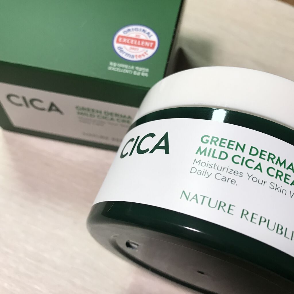 グリーン ダーマ マイルド クリーム/ネイチャーリパブリック/フェイスクリームを使ったクチコミ（1枚目）