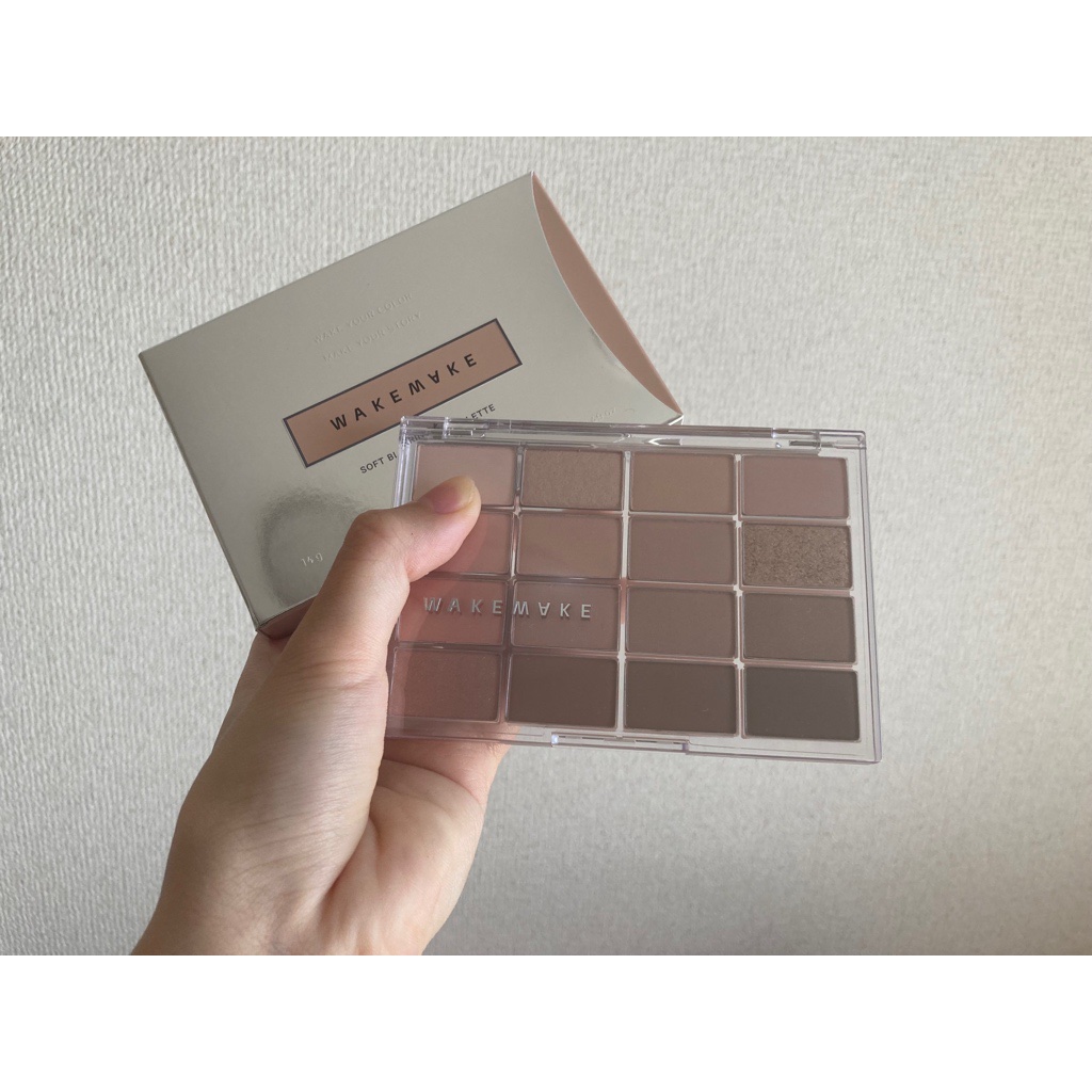 ソフトブラーリングアイパレット 05.ミュートコーラルブラーリング/wakemake/アイシャドウパレットを使ったクチコミ（1枚目）