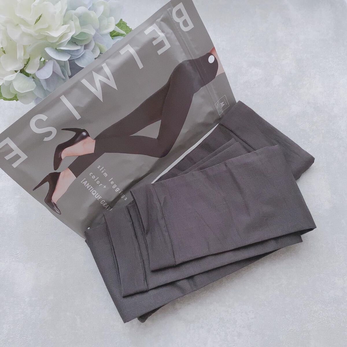 スリムレギンス color+/BELMISE/着圧ソックス・レギンスを使ったクチコミ（1枚目）