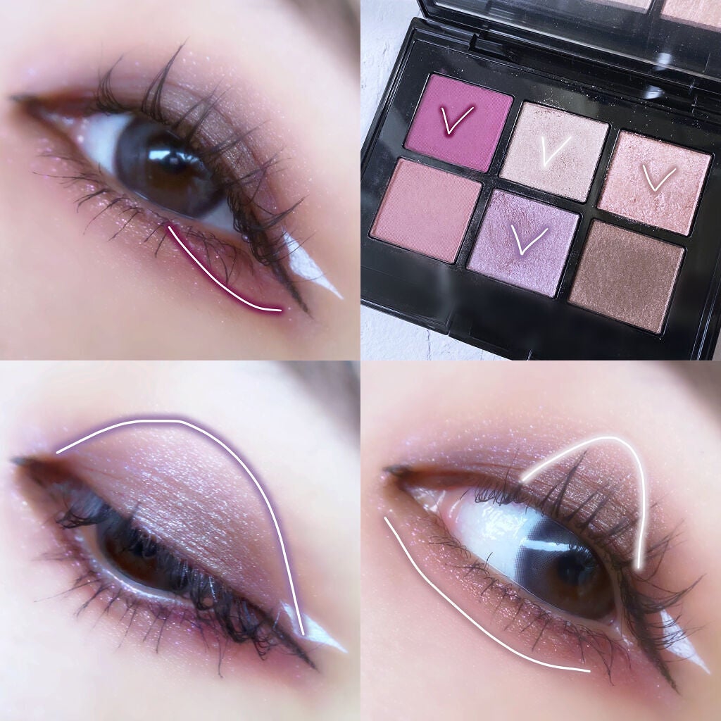 コンパクトアディクション センス オブ クラリティ/ADDICTION/アイシャドウパレットを使ったクチコミ(5枚目)