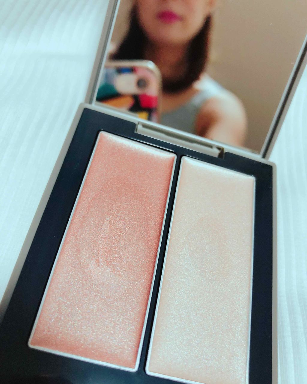 THREE シマリング グロー デュオ/THREE/クリームハイライトを使ったクチコミ（2枚目）