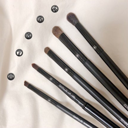 ブラックメイクブラシ8本セット-Dawnシリーズ/SIXPLUS/メイクブラシを使ったクチコミ(3枚目)