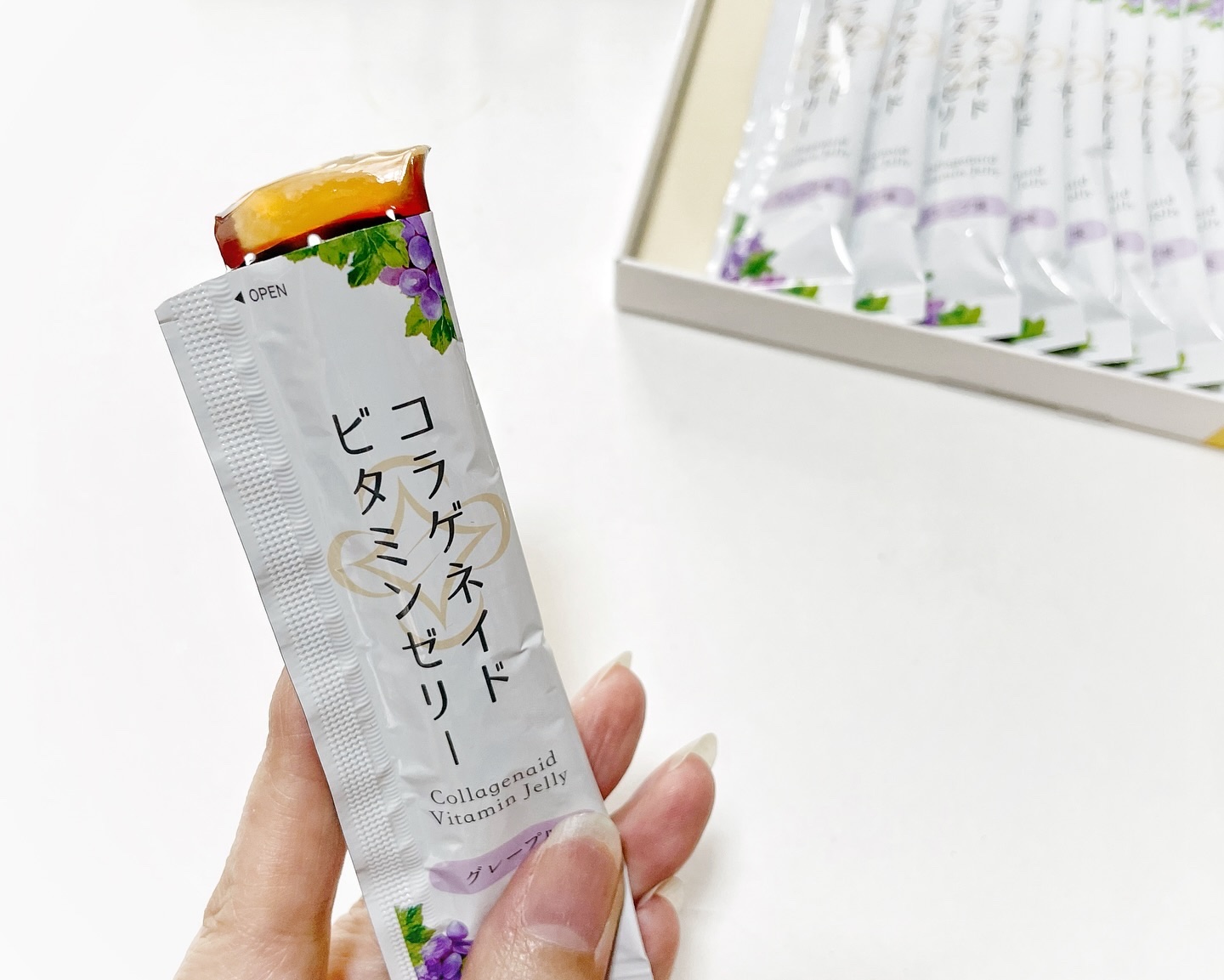 コラゲネイドビタミンゼリー（柚子レモン味）/新田ゼラチンダイレクト/美容サプリメントを使ったクチコミ（2枚目）