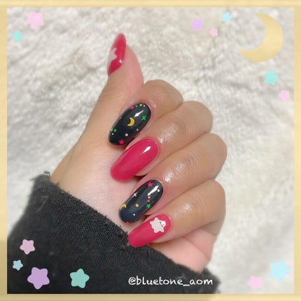 セミキュアジェルネイル(ハンド)/ohora/ネイルシールを使ったクチコミ(9枚目)