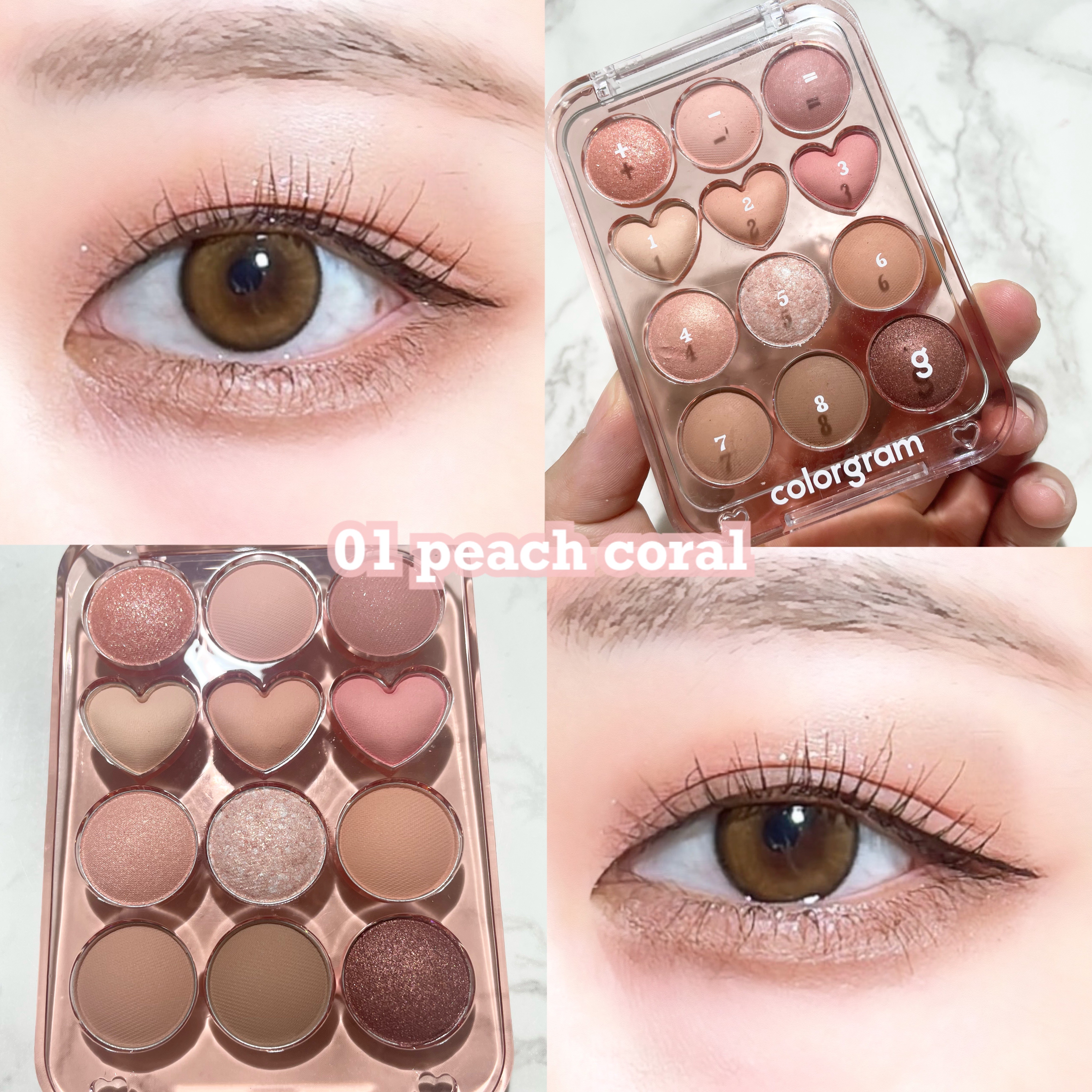 目元チュートリアルアイパレット/Colorgram/アイシャドウパレットを使ったクチコミ（3枚目）