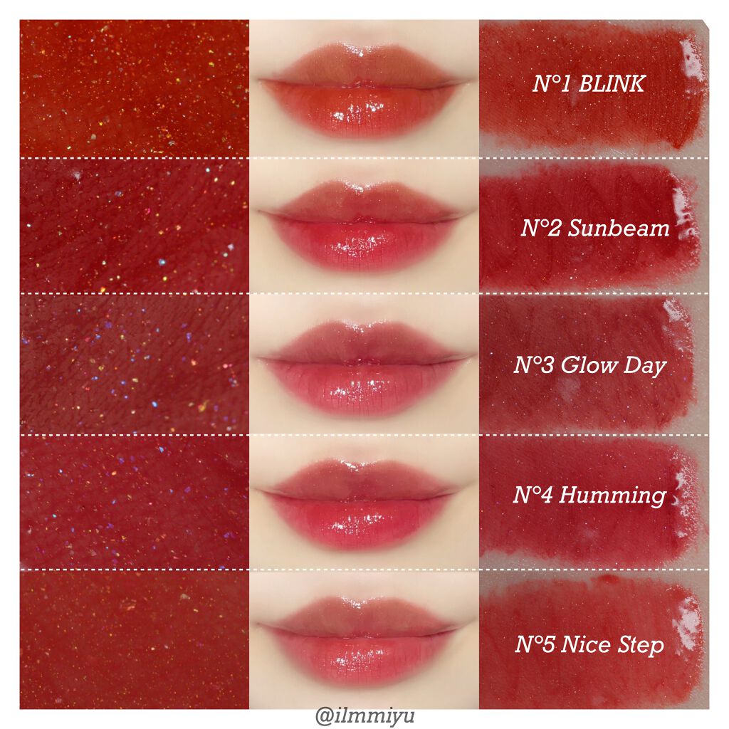 ノンスティッキーダズルティント N°4ハミング【旧】/unleashia/リップティントを使ったクチコミ（2枚目）