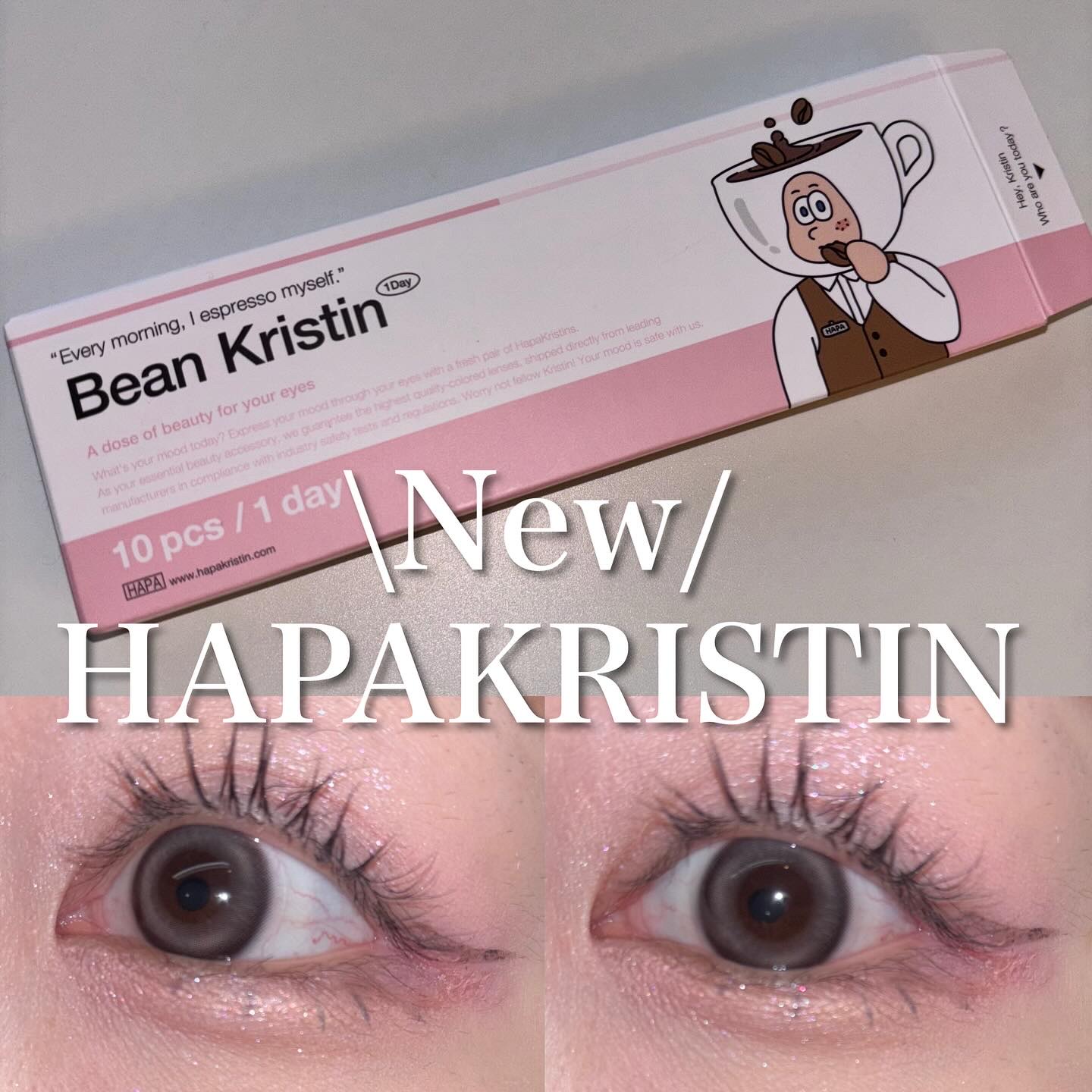 Bean Kristin 1month/Hapa kristin/１ヶ月（１MONTH）カラコンを使ったクチコミ（1枚目）