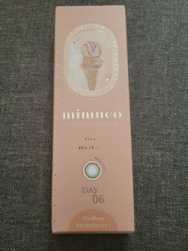 mimuco mimuco 1dayのクチコミ「【使った商品】
mimuco 1dayメローストロベリー

私の瞳の色だと、けっこうカラ.....」（1枚目）