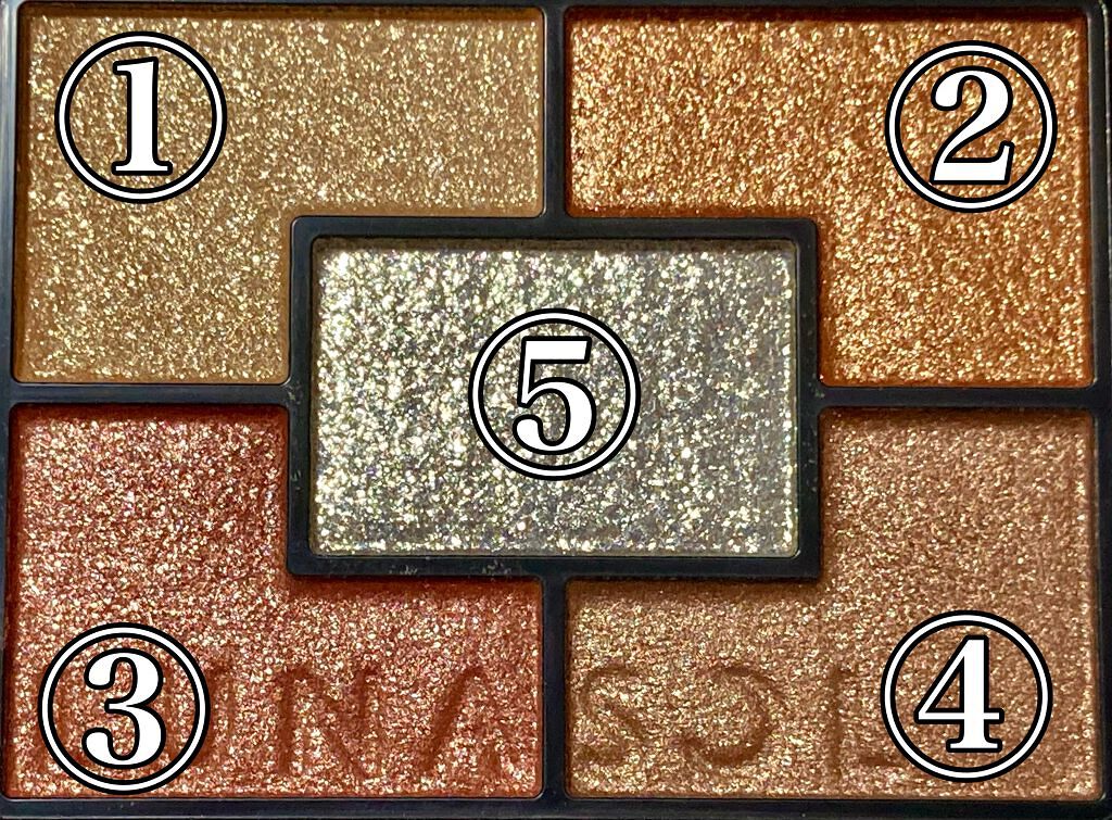 ジェミネイトアイズ N/LUNASOL/アイシャドウパレットを使ったクチコミ（2枚目）