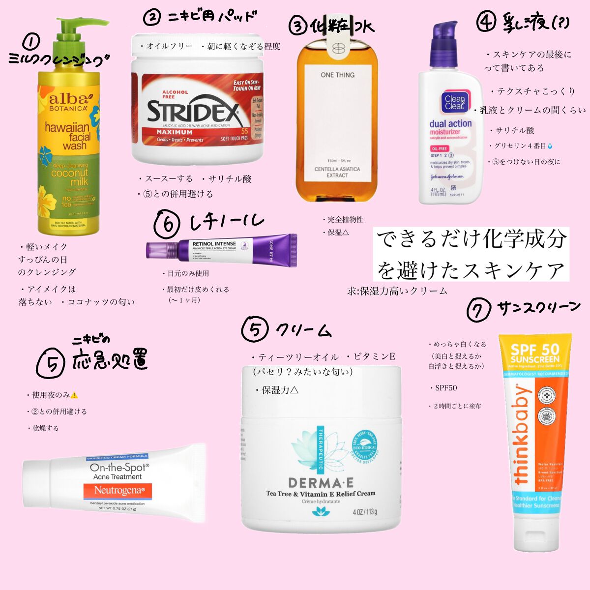 りり on LIPS 「【化学成分フリー🌿スキンケア】メモ📝先日行った肌診断で・肌薄い..」(1枚目)