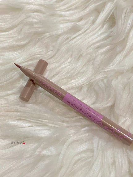 描くふたえアイライナー/CEZANNE/リキッドアイライナーを使ったクチコミ(4枚目)