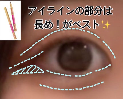 描くふたえアイライナー/CEZANNE/リキッドアイライナーを使ったクチコミ(2枚目)