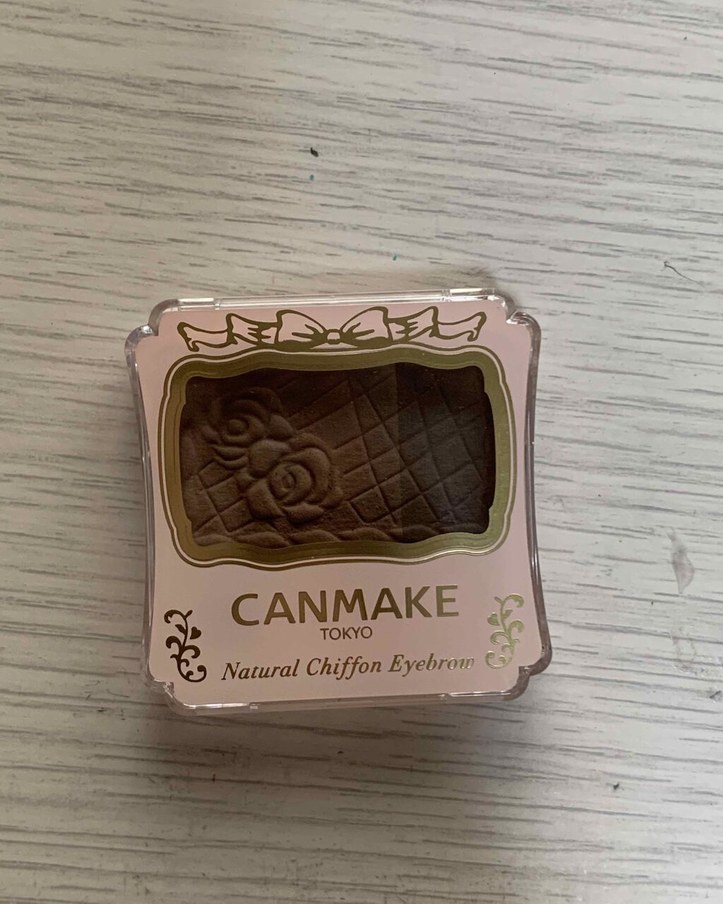 ナチュラルシフォンアイブロウ 01 スウィートティラミス/キャンメイク/パウダーアイブロウを使ったクチコミ（1枚目）