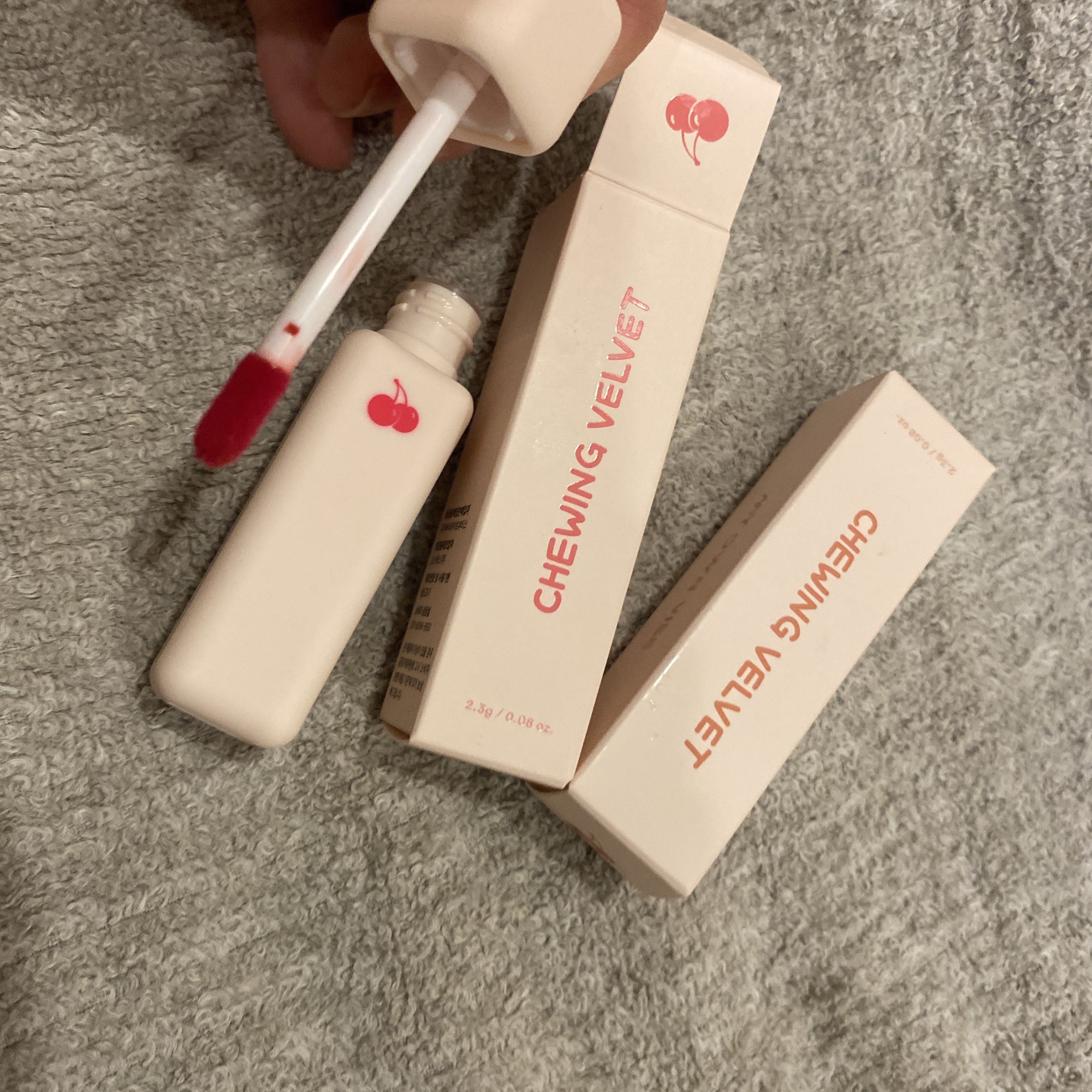 チューインガムベルベットティント/KIRSH(キルシー)/リップティントを使ったクチコミ（1枚目）