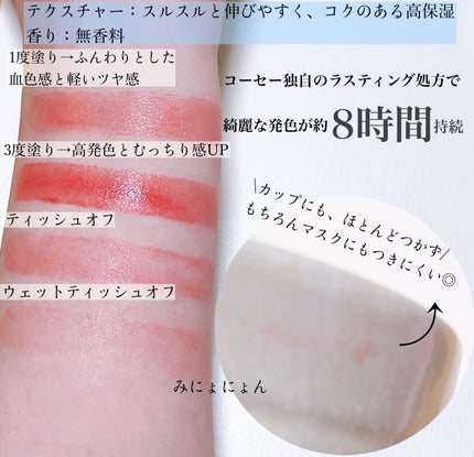 ネンマクフェイク ルージュ/Visée/口紅を使ったクチコミ(3枚目)