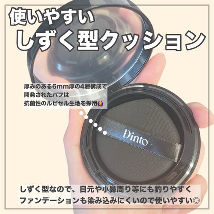 Dinto ブラー フィニッシュ マットクッションファンデーション/Dinto/クッションファンデーションを使ったクチコミ(3枚目)