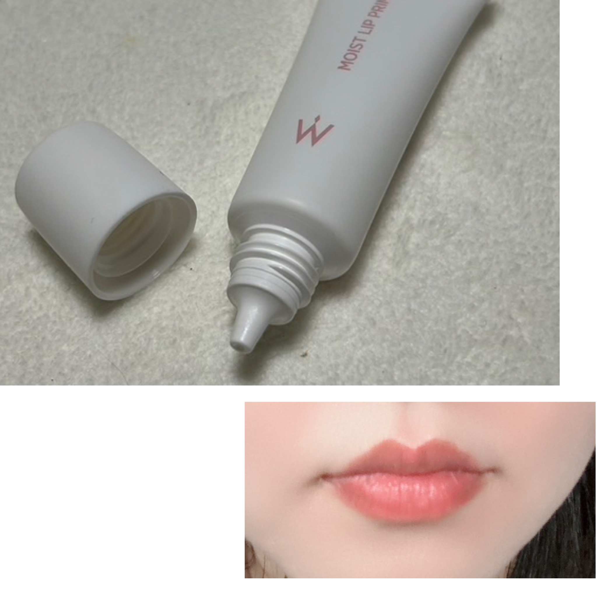 ウォンジョンヨ モイストリッププライマー　/Wonjungyo/リップオイルを使ったクチコミ（3枚目）